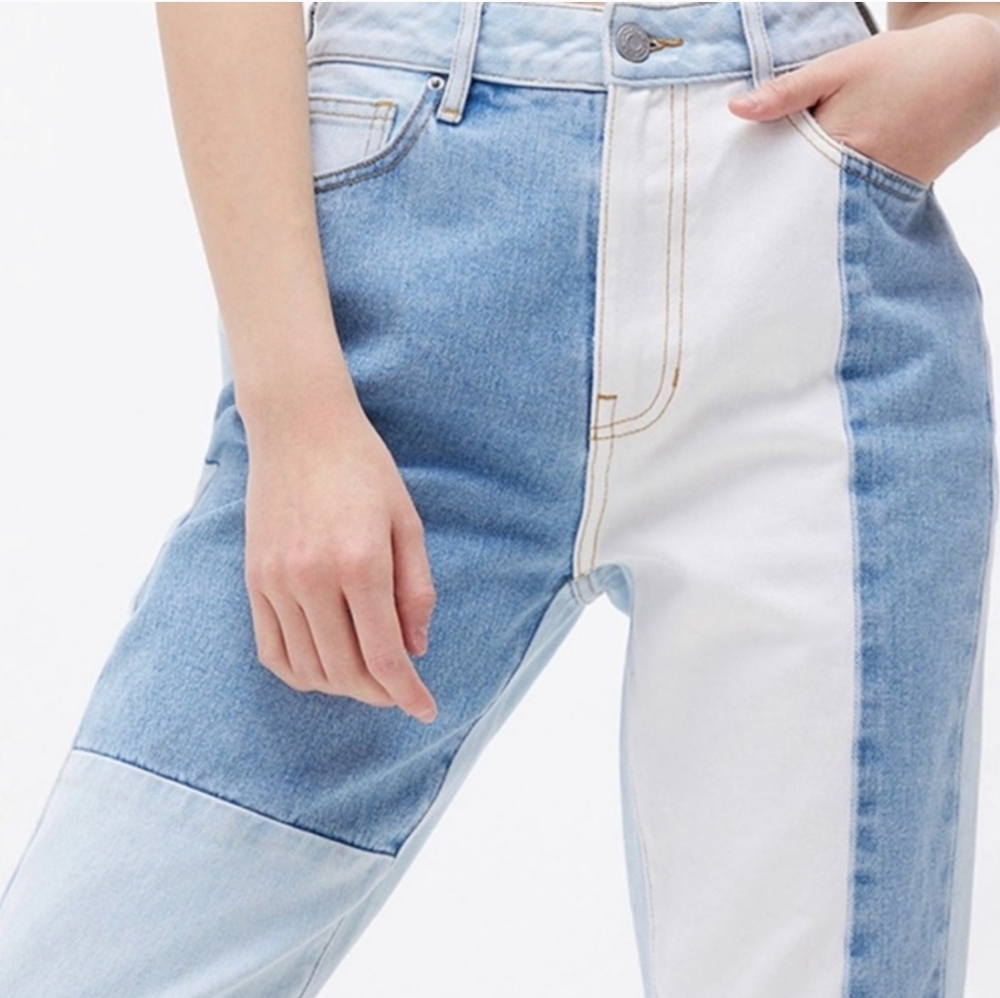 Pacsun Mom Jeans Patchwork - image 4